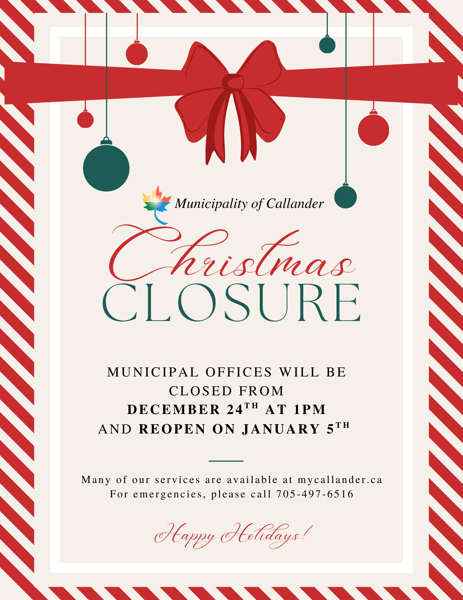 🎄 Holiday Office Closure 🎄